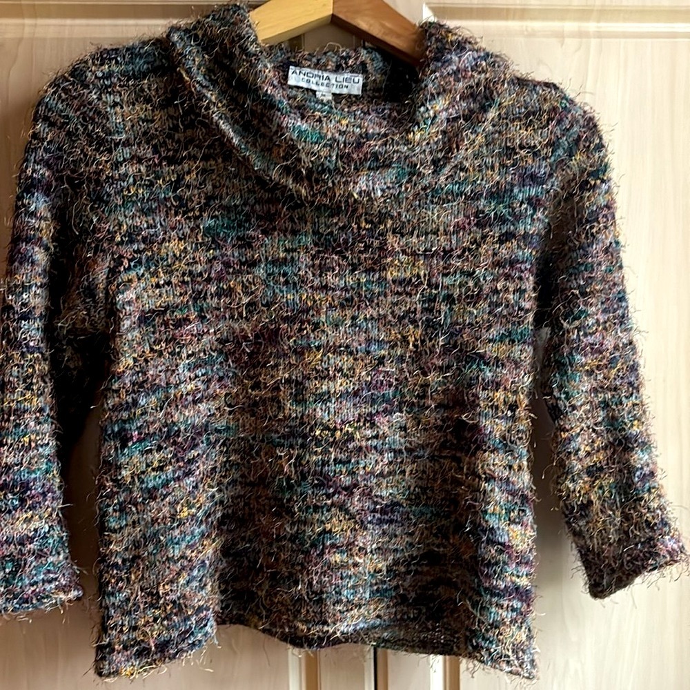 EUC Folded neck - cowl sweater